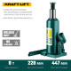 KRAFTOOL KRAFT-LIFT, 8 т, 230 - 457 мм, бутылочный гидравлический домкрат (43462-8) купить в Сочи