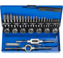 ЗУБР 32 предмета, сталь Р6М5, набор метчиков и плашек, Профессионал (28110-H32)