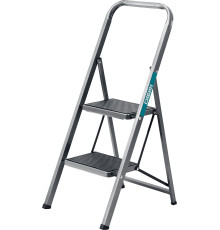 СИБИН 2 ступени, 46 см, c широкими обрезиненными ступенями, стальная стремянка (38807-02)