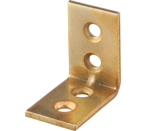 ЗУБР УМ-2.0, 25 x 25 x 17 x 2 мм, желтый цинк, узкий мебельный уголок (31031-25) купить  в Сочи