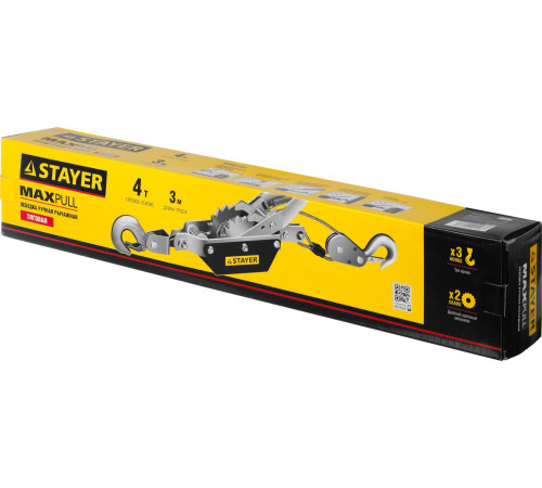 STAYER MAXPull, 4 т, 3 м, ручная рычажная лебедка (4310-4) купить  в Сочи