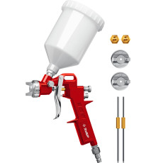 ЗУБР MS 200-3, 1.2, 1.5, 1.8 мм, пневматический краскопульт с верхним бачком (06458)