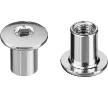 ЗУБР M6 x 12 мм, шест. 4 мм, цинк, 5 кг, гайка Эриксона с полукруглой головкой, Профессионал (303760-4)