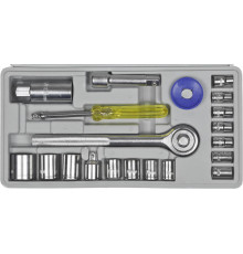 DEXX 20 предм., (3/8″,+ 1/4″), универсальный набор инструмента (27602-H20)