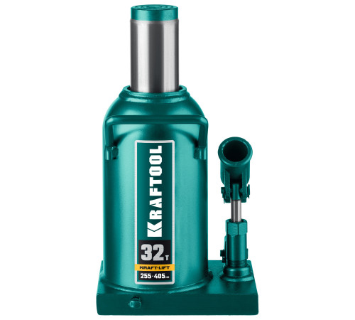 KRAFTOOL KRAFT-LIFT, 32 т, 255 - 405 мм, бутылочный гидравлический домкрат (43462-32) купить в Сочи KRAFTOOL KRAFT-LIFT, 32 т, 255 - 405 мм, бутылочный гидравлический домкрат (43462-32) купить в Сочи