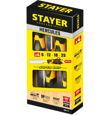 STAYER Hercules, 4 предм, набор стамесок-долот, Professional (18205-H4)
