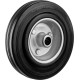ЗУБР d 125 мм, г/п 100 кг, игольчатый подшипник, резина/металл, колесо, Профессионал (30936-125) для перемещения тележек и легковесного оборудования