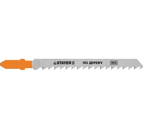 STAYER T101D, T-хвост., HCS сталь, по дереву/ДСП/ДВП, шаг зуба 4 мм (6TPI), раб. длина 75 мм, 2 шт, полотна для лобзика, Professional (15990-4) купить в Сочи STAYER T101D, T-хвост., HCS сталь, по дереву/ДСП/ДВП, шаг зуба 4 мм (6TPI), раб. длина 75 мм, 2 шт, полотна для лобзика, Professional (15990-4) купить в Сочи