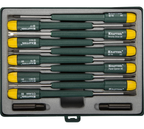 KRAFTOOL X-Telecom, 12 предм., набор отверток для точных работ (25616-H12) купить  в Сочи