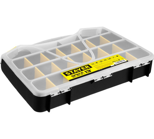 STAYER SPACE-13, 320 х 260 х 60 мм, (13″), пластиковый органайзер с 21 ячейкой (38038-13) купить в Сочи STAYER SPACE-13, 320 х 260 х 60 мм, (13″), пластиковый органайзер с 21 ячейкой (38038-13) купить в Сочи