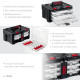 KETER STACKNROLL, 481 х 332 х 233 мм, (19″), пластиковый ящик с 3 органайзерами и 18 ячейками (38406) купить в Сочи