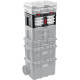 KETER STACKNROLL, 481 х 332 х 233 мм, (19″), пластиковый ящик с 3 органайзерами и 18 ячейками (38406) купить в Сочи