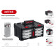 KETER STACKNROLL, 481 х 332 х 233 мм, (19″), пластиковый ящик с 3 органайзерами и 18 ячейками (38406) купить в Сочи
