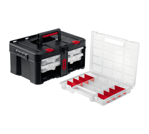 KETER STACKNROLL, 481 х 332 х 233 мм, (19″), пластиковый ящик с 3 органайзерами и 18 ячейками (38406) купить в Сочи KETER STACKNROLL, 481 х 332 х 233 мм, (19″), пластиковый ящик с 3 органайзерами и 18 ячейками (38406) купить в Сочи
