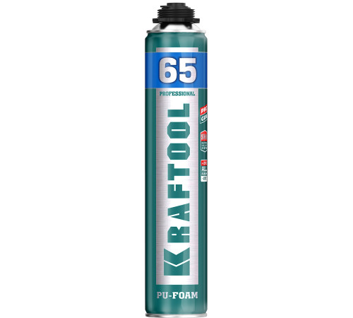 KRAFTOOL PRO 65, 850 мл, пистолетная, всесезонная, SVS, не залипающий клапан, выход до 65 л, монтажная пена (41184) купить в Сочи KRAFTOOL PRO 65, 850 мл, пистолетная, всесезонная, SVS, не залипающий клапан, выход до 65 л, монтажная пена (41184) купить в Сочи