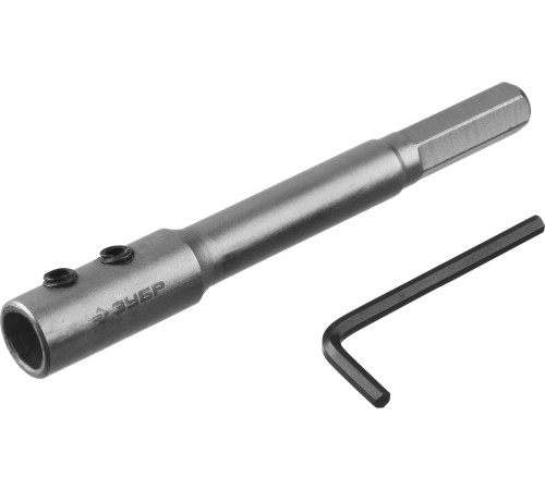 ЗУБР 140 мм, HEX 12.5 мм, удлинитель для сверл левиса (2953-12-140) купить  в Сочи