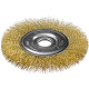 ЗУБР 150 мм, витая латунированная, стальная проволока 0.3. щетка дисковая для УШМ, Профессионал (35187-150) купить  в Сочи