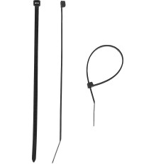 ЗУБР КС-Ч1, 2.5 x 200 мм, нейлон РА66, 100 шт, черные, кабельные стяжки, Профессионал (309030-25-200)