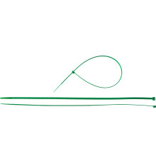 ЗУБР КС-З1, 4.8 x 400 мм, нейлон РА66, 100 шт, зеленые, кабельные стяжки, Профессионал (309060-48-400)