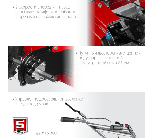 ЗУБР 7 л.с., мотоблок (МТБ-300) купить  в Сочи