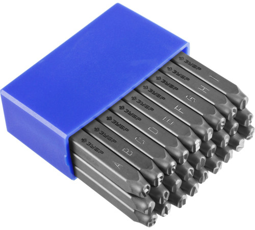 ЗУБР 5 мм, латиница, штамповочные буквенные клейма, Профессионал (21505-05) купить  в Сочи