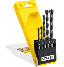 STAYER Hercules, 5 шт: d 4-5-6-8-10 мм, набор сверл по бетону, Professional (2915-H5)