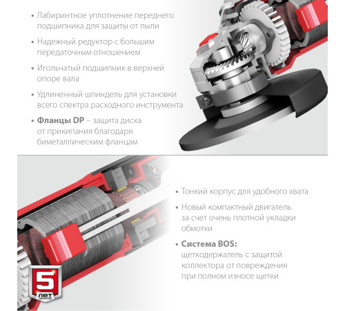 ЗУБР 1000 Вт, d125 мм, УШМ (УШМ-125-1005) купить  в Сочи