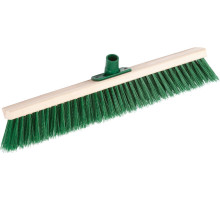 GRINDA EURO буковая колодка 60 см с пластиковым резьбовым держат. для черенка, d 22 мм, щетина 60мм, 5-рядная, без черенка,уличная щетка (39250-600)