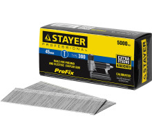 STAYER тип 18GA (47/300/F), 45 мм, 5000 шт, гвозди для нейлера, Professional (31530-45)