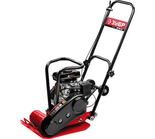 ЗУБР 10 кН, 50 кг, бензиновая виброплита (ВПБ-10 Г) купить  в Сочи