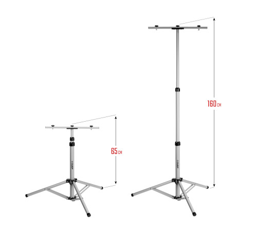 ЗУБР 1.6 м, телескопический штатив для 2х прожекторов, Профессионал (56932) купить  в Сочи