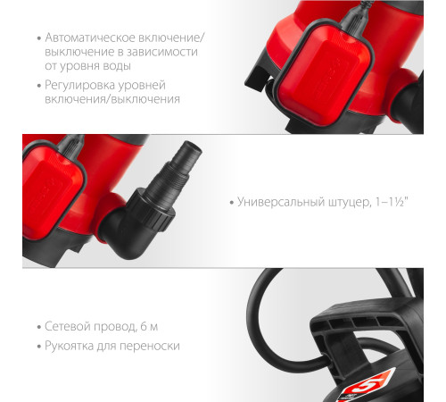 ЗУБР 750 Вт, дренажный насос для грязной воды (НПГ-М1-750) купить в Сочи ЗУБР 750 Вт, дренажный насос для грязной воды (НПГ-М1-750) купить в Сочи