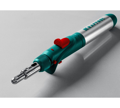 KRAFTOOL SolderGas, 120 K, 30 - 120 Вт, 1300°С, горелка, фен, пьезоподжиг, набор 10 в 1, газовый паяльник (55503-H10) купить  в Сочи