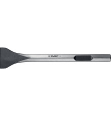 ЗУБР БУРАН, 80 х 400 мм, HEX 28, плоское изогнутое зубило, Профессионал (29372-80-400)