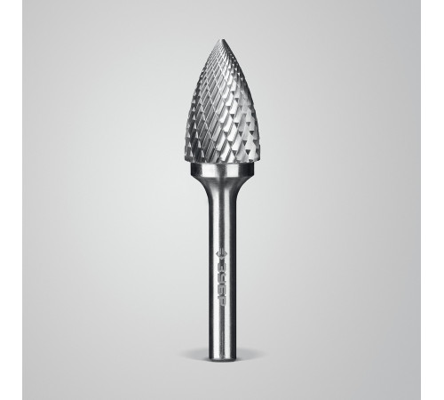 ЗУБР 16х25 мм, тип G (парабола с острым углом), хв-к 6 мм, твердосплавная борфреза, ПРОФЕССИОНАЛ (28806-16-25) купить  в Сочи