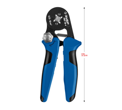 ЗУБР ПКР-16-4, 0.25 - 16 мм2, с квадратным профилем, мультидиапазонные пресс-клещи, Профессионал (22693) купить  в Сочи