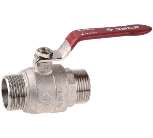 ЗУБР d 3/4″, ″папа-папа″, шаровой кран (51352-N-3/4) купить  в Сочи