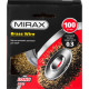 MIRAX 100 мм, витая стальная латунированная проволока 0.3 мм, щетка дисковая для УШМ (35141-100) купить в Сочи