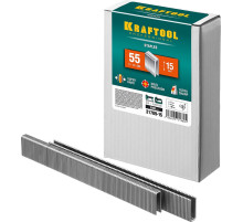 KRAFTOOL тип 18GA (55 / 90 / C) 15 мм, 5000 шт, скобы для степлера (31789-15)