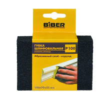 Губка шлифовальная Biber 70671 четырехсторонняя Р60 100х70х25