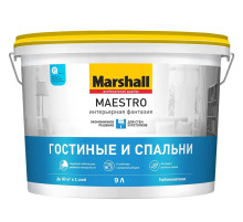 Marshall Maestro Интерьерная Фантазия краска водно-дисперсионная для стен и потолков глубокоматовая база BW (9л)