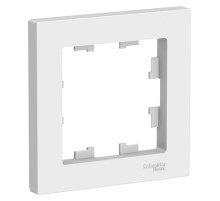 Рамка 1-постовая универсальная Schneider Electric AtlasDesign, белая ATN000101