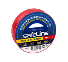 Изолента 19мм х 20м красная Safeline 9368