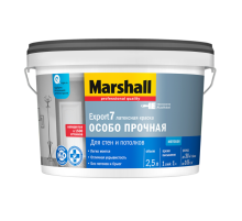 Marshall Export-7 краска водно-дисперсионная для стен и потолков матовая база BW (2,5л)
