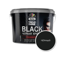 DUFA Краска для стен и потолков водно-дисперсионная DUFA Trend Farbe Black гл. матовая черная 2,5 л Дуфа