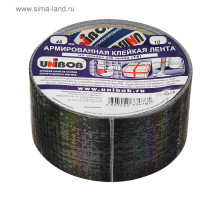 Клейкая лента армированная 48х10м черная (инд.упак) К 40766 Unibob