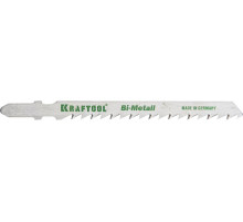 KRAFTOOL T144DF, EU-хвост., по дереву Bi-Met, шаг 4 мм, 75 мм, 2 шт, полотна для лобзика (159520-4)
