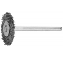 ЗУБР Щетка радиальная, нержавеющая сталь, на шпильке, d 20x 3,2мм, L 42мм, 1шт