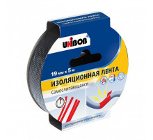 Лента электроизоляционная самослипающаяся 19мм*5м черная UNIBOB К 48888 (изолента)