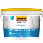 Marshall Maestro Интерьерная Фантазия краска водно-дисперсионная для стен и потолков глубокоматовая база BW (2,5л)